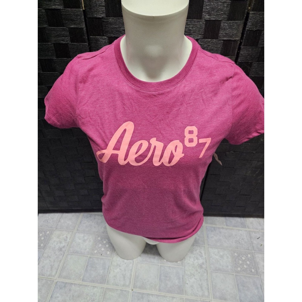 Aeropostale Womens Classic Crew Logo Tee Sz Xl J401